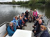 Ferry across Thames close to Ham House - Marian's Kingston to Twickenham Walk 09/05/2019 (photo: Jenny K) - SWVR Photos