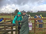 Wet walk to Woodmansterne - Peter R's "Banstead to Belmont Walk" on 21/12/2019 (photo: Janet R-T) - SWVR Photos